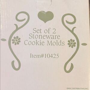 ABC Distributing Stoneware Cookie Molds - Set of 2, Green